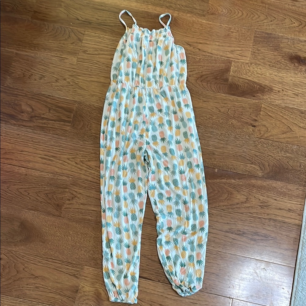 Posh Peanut Pineapple Print Jumpsuit. So comfy!